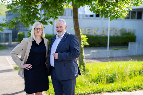 Petra Riesterer und Michael Roth, Geschäftsführende derHekatron Unternehmen.