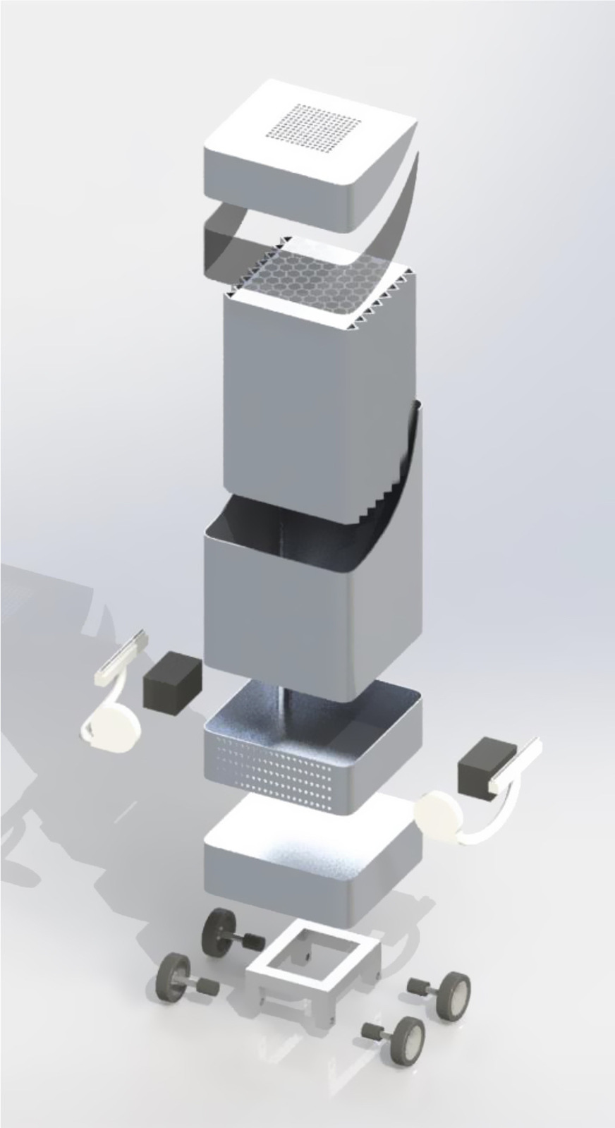 Mögliche Gestaltung der mobilen Einheit im Projekt BuildON.