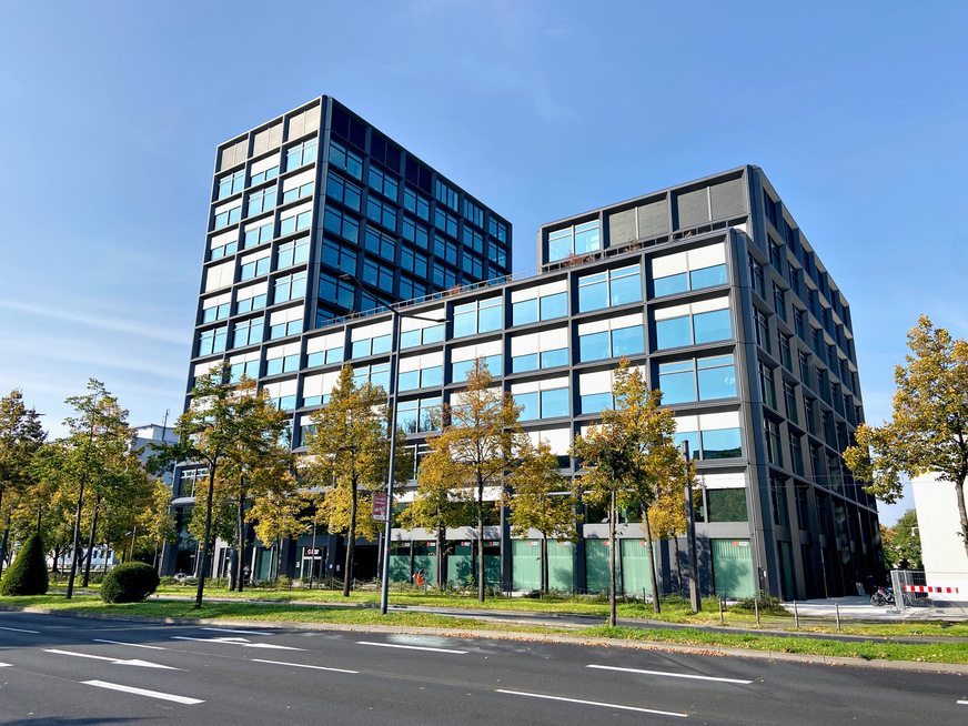 Die neue Firmenzentrale von SachsenEnergie in Dresden.