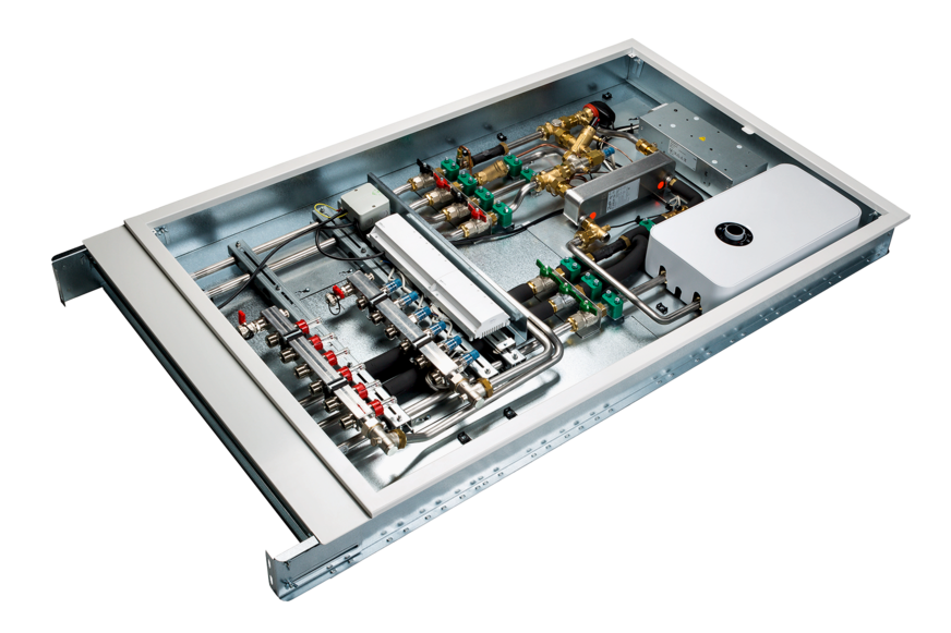 Taconova: Wohnungsstation TacoTherm Dual Piko Smart Hybrid.