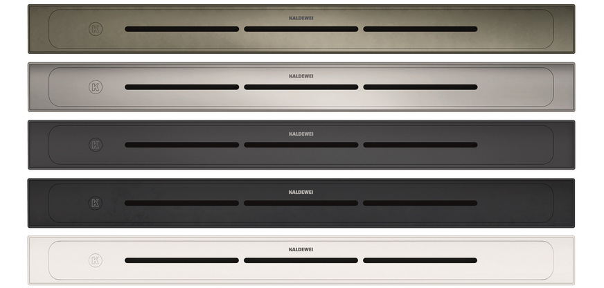 Kaldewei: Oberflächen der Duschrinne FlowLine Zero.