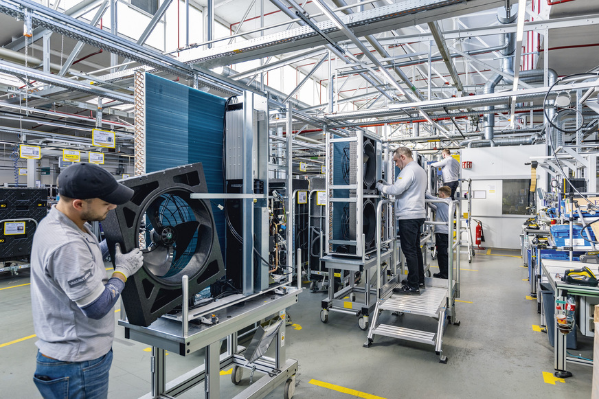 Wärmepumpenproduktion bei der Vaillant Group am Stammsitz in Remscheid.