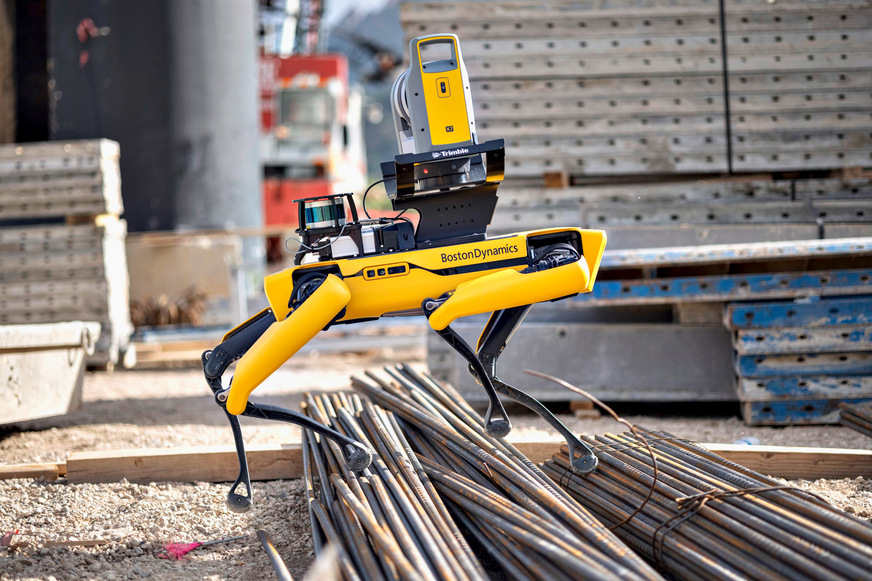 Bild 1 Die Automatisierung der Baustelle schreitet, aber momentan nur langsam voran: Aufmaßroboter in Aktion.
