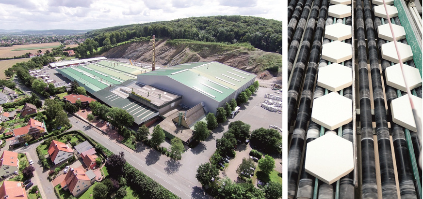 Bild 2 Die Argelith Bodenkeramik H. Bitter GmbH produziert in Bad Essen unter anderem Hexalith-Sechseckfliesen für mechanisch stark beanspruchte Böden.