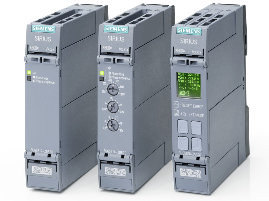 Siemens: Sirius-3UG5-Netzüberwachungsrelais.