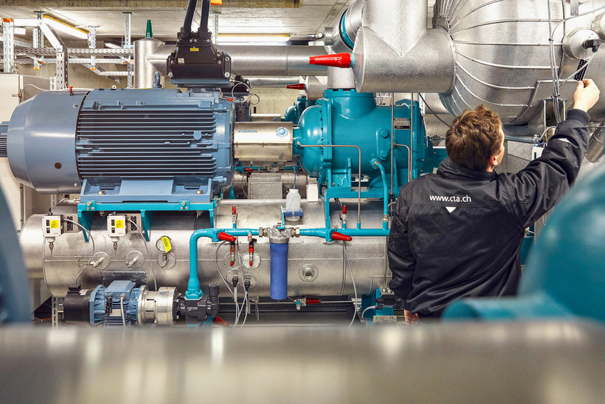 Bild 5 Wann immer möglich und sinnvoll sollten Großwärmepumpen mit natürlichen Kältemitteln betrieben werden. Die CTA AG bietet ein breites Spektrum für fast alle Einsatzzwecke an.