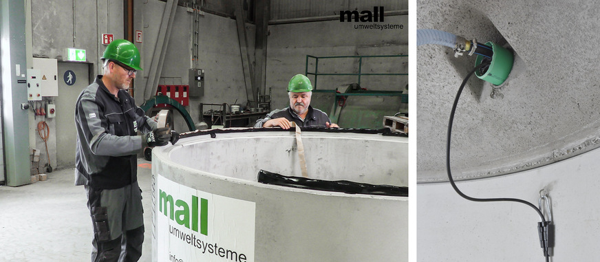 Bild 3 Fertigteilbehälter aus Beton werden im Herstellerwerk so weit wie möglich für den direkten Transport zur Baustelle vorbereitet. Für Rohrverbindungen sind Öffnungen mit Dichtungsmanschetten im Behälter vorhanden.