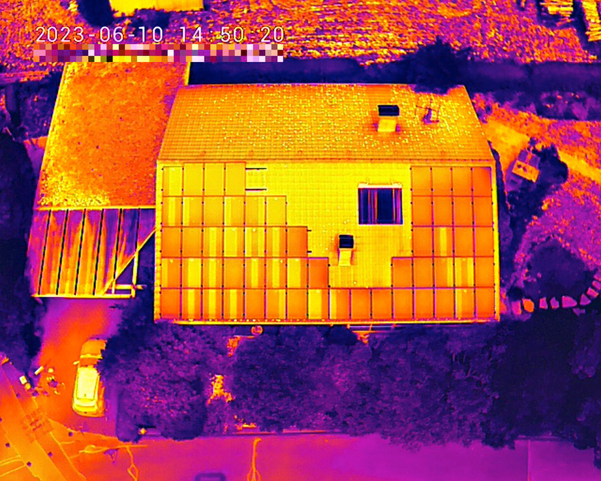 Bild 2 Thermografien sichern die Produktivität, Qualität und die Sicherheit von PV-Anlagen.