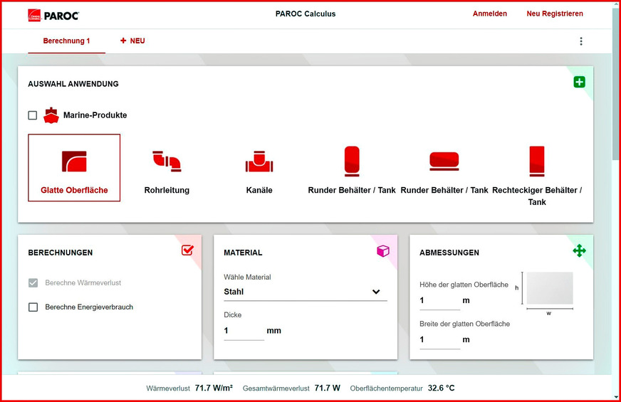 Bild 4 Rohrisolierungen gemäß DIN EN ISO 12241 für die TGA und industrielle Anwendungen können mit Programmen wie Calculus auch mobil berechnet werden.