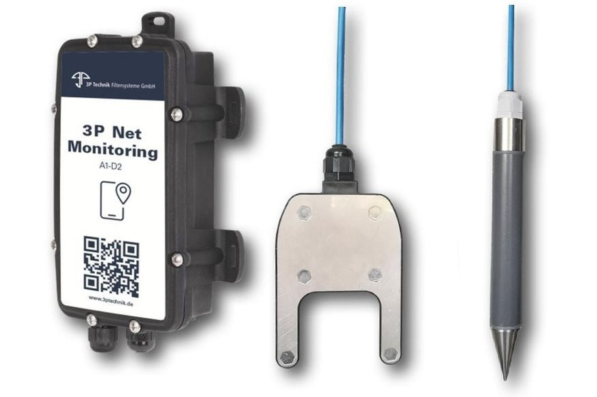 3p Technik: 3P-Net-GPS-Modul, Schlammpegelsensor und Ölsensor.