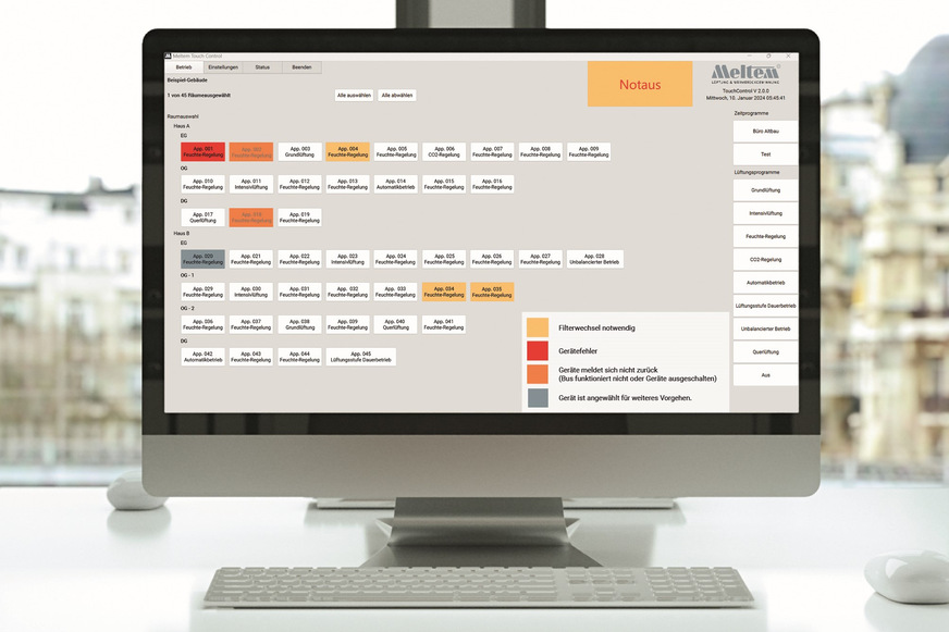 Meltem: Modbus-Software.
