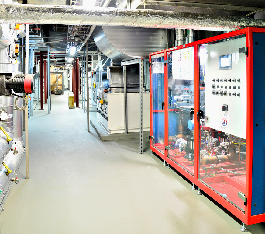 Bild 3 Die Pumpenarmaturenbaugruppe (PAG) in der Lüftungszentrale.