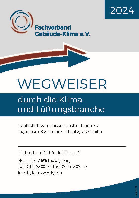 Der Wegweiser durch die Klima- und Lüftungsbranche beinhaltet ein knapp 100 Seiten starkes systematisch gegliedertes Verzeichnis.