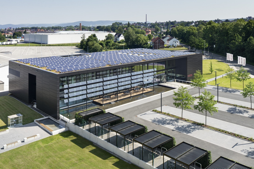 Blick auf den Stiebel Eltron Energy Campus in Holzminden.