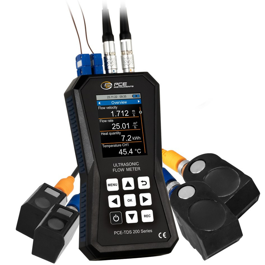 PCE Instruments: Ultraschall-Durchflussmesser PCE-TDS 200+.