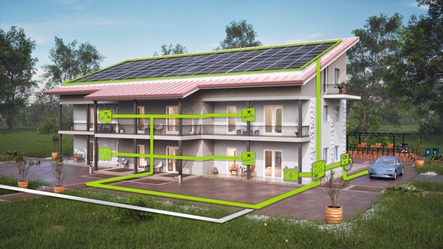 Bild 2 Das Konzept von Pionierkraft ermöglicht es auch kleinen Mehrfamilienhäusern, eine aktive Rolle in der Energiewende einzunehmen.