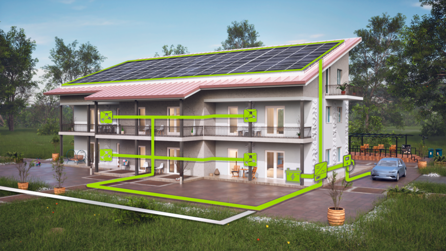 Bild 2 Das Konzept von Pionierkraft ermöglicht es auch kleinen Mehrfamilienhäusern, eine aktive Rolle in der Energiewende einzunehmen.