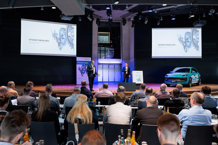 Effizienz Forum 2023, in Leipzig bei Porsche.