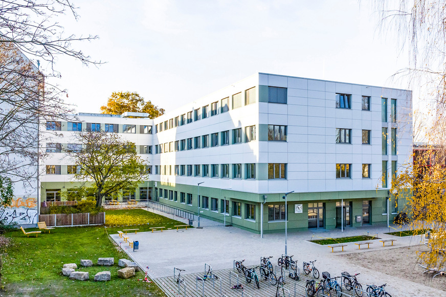 Die neue „Drehscheibenschule“ in Berlin-Pankow.