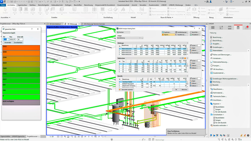 Bild 9 … bis hin zu TGA-CAD-Programmen, mit denen auch komplexe Anlagen geplant und hydraulisch abgeglichen werden können.