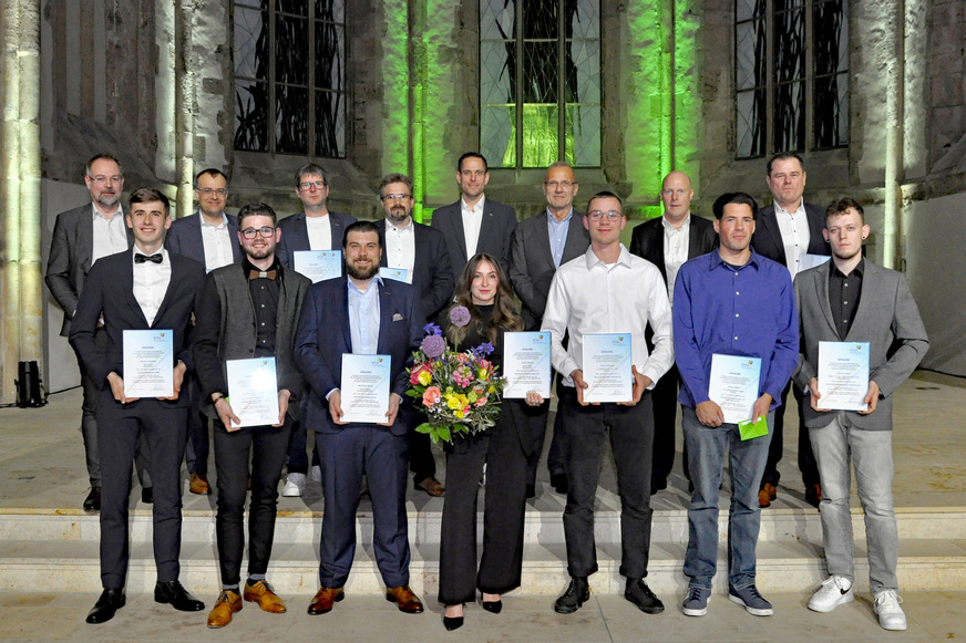Der BTGA ehrte die besten Auszubildenden der TGA-Branche des Prüfungsjahrgangs 2023 im Gebäude der ehemaligen Kirche Sankt Johannis in Magdeburg.