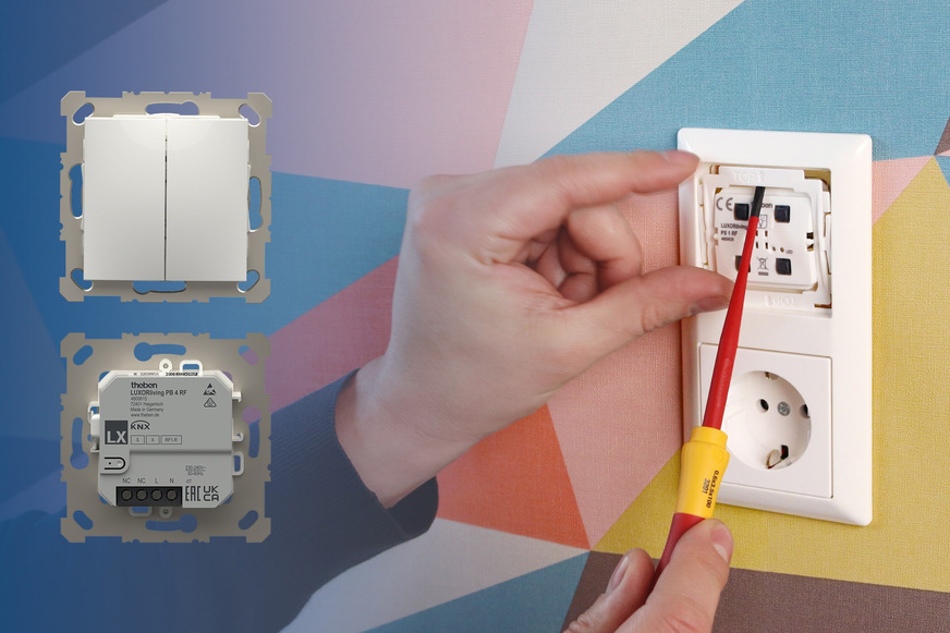 Bild 1 Mit Luxorliving Smart Start lässt sich schnell ein KNX-System per Funk aufbauen.