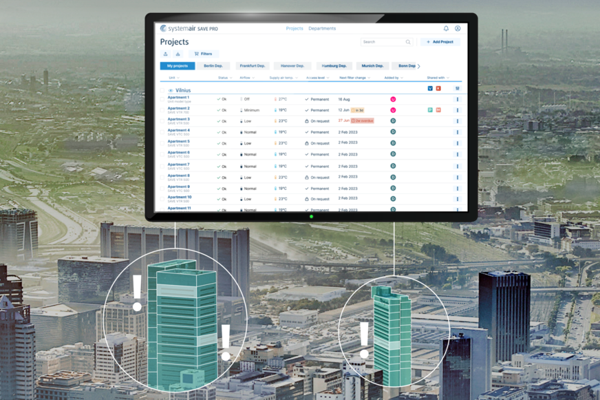 Systemair: Geräte-Management-Plattform Save PRO.