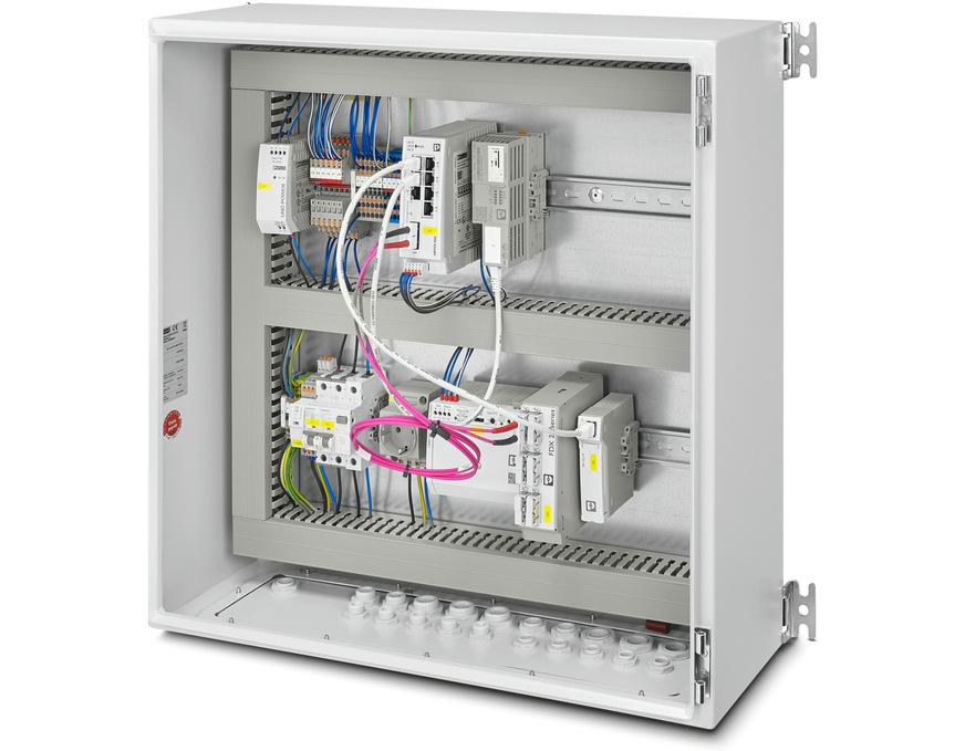 Bild 5 Standardisierter Hardwareaufbau des zertifizierten EZA-Einspeisereglers von Phoenix Contact.