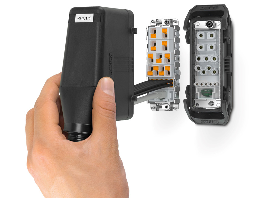 Bild 2 Schnelle und zuverlässige Push-in-Anschlusstechnik reduziert die Zeit bei der Installation, Inbetriebnahme und Wartung.