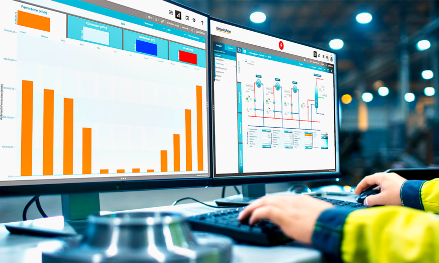 Bild 1 Das Building Energy Management System (BEMS) Qanteon von Kieback&Peter verbindet zwei Lösungen in einem System: Gebäudeleittechnik und Energiemanagement.