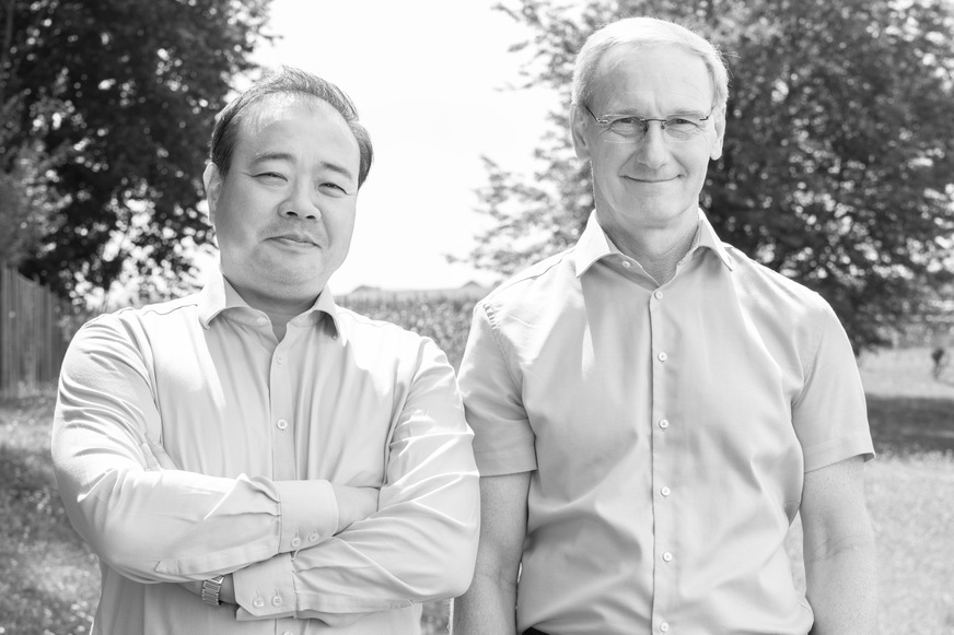 Min Kim (links) und Wolfgang Pucher