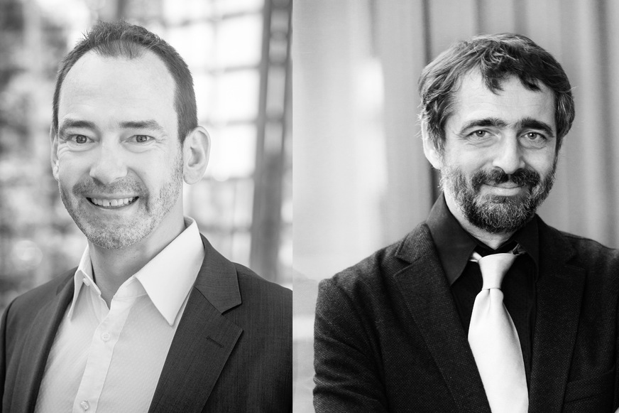 Prof. André Borrmann (links) und Dr. Thomas Liebich