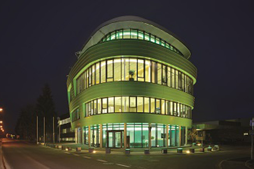 Das Weiterbildungszentrum Grünbeck Forum ist eine wichtige Plattform im Stammhaus in Höchstädt.&nbsp;