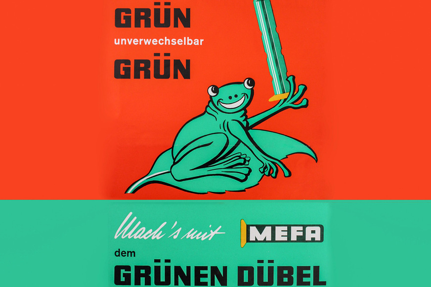 Damals unverwechselbar grün: Ab 1956 produzierte Mefa die namensgebenden Metall- und Faserstoffdübel.