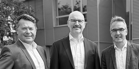 (v. l.) Christian Gnaß, Dr. Andreas Stepping, Daniel Sarbandi