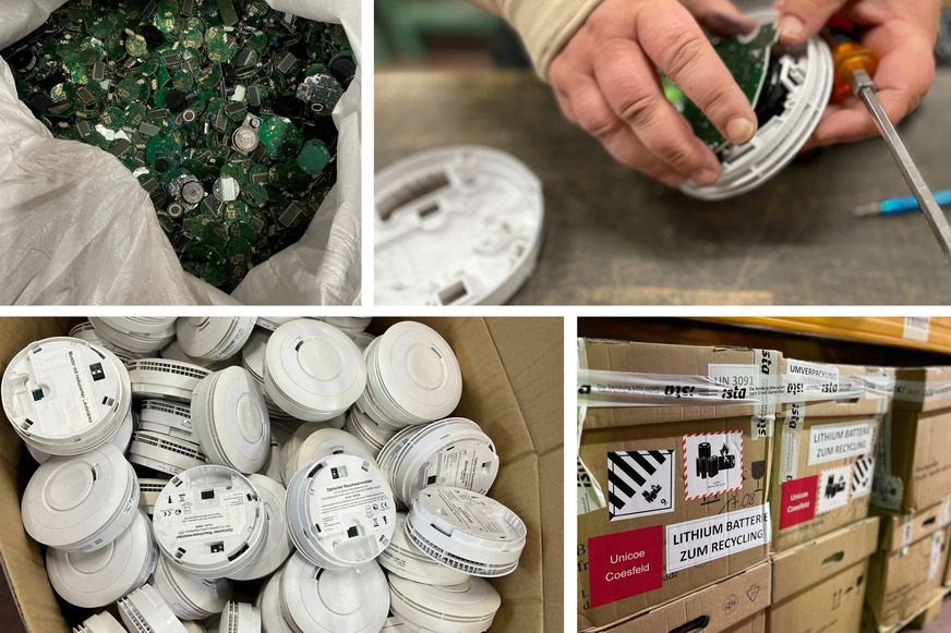 Ei Electronics bietet jetzt eine kostenlose Lösung, bei der Bauteile von Rauchmeldern fachgerecht weiterverwertet werden.