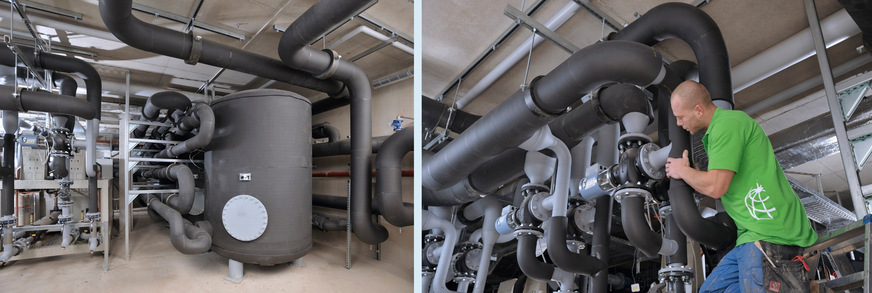 Bild 3 Brände in Rechenzentren können verheerende Folgen haben. Daher sollten in dieser unternehmenskritischen Infrastruktur zwingend raucharme oder (wie hier bei der Comarch AG in Dresden) halogenfreie Dämmstoffe eingesetzt werden.