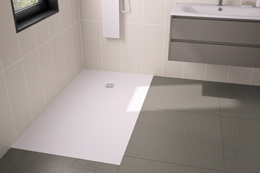 Kinedo: Duschfläche Kineone, vollständig eingebettet.