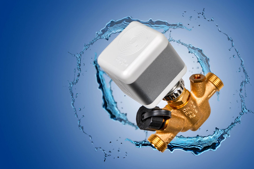 Bild 1 Der Antrieb des BLTzirk-Zirkulationsventils „erntet“ den Betriebsstrom über ein Peltier-Element aus der Temperaturdifferenz zwischen der Zirkulation und der Umgebung.