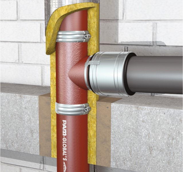 Saint-Gobain PAM Building: PAM-Global SVB-Brandschutzverbinder.