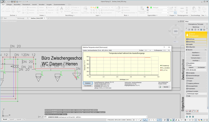 Bild 7 Mit Visualisierungen, etwa des zeitlichen Temperaturverlaufs …