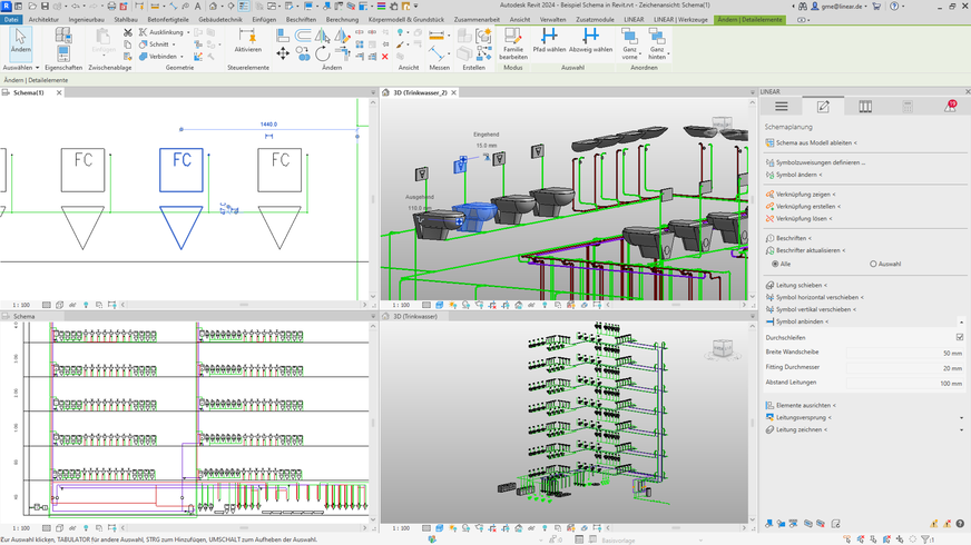 Bild 2 Gegenüber der manuellen Berechnung ist die softwaregestützte Planung erheblich übersichtlicher, wirtschaftlicher und sicherer.