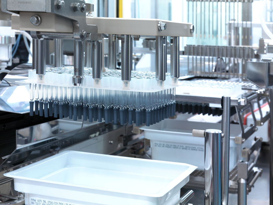 Aseptische Produktion von Spritzen