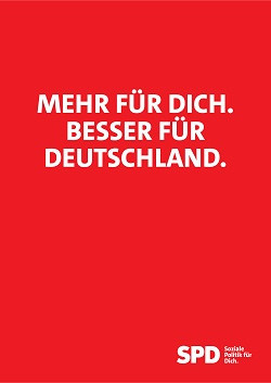 Titelseite des Entwurfs für das SPD-Wahlprogramm.