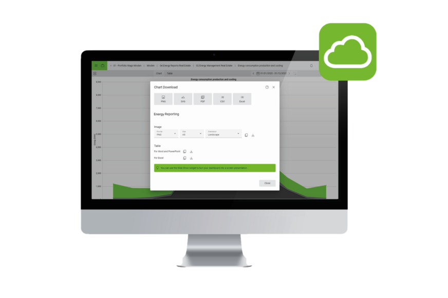 Der Building Cloud Service „Wago Building Energy Reporting”: Effiziente Energiedatenverwaltung und Optimierung für nachhaltige Gebäude.