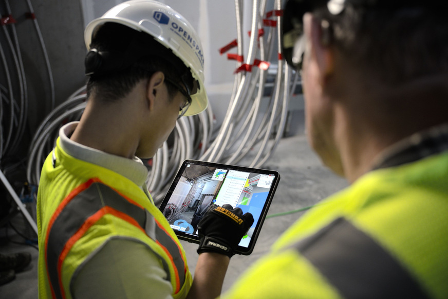 Bild 1 Im Zusammenspiel mit mobilen Cloud-Lösungen und BIM-Modellen ermöglicht die KI innovative Anwendungen in der Bauausführung.