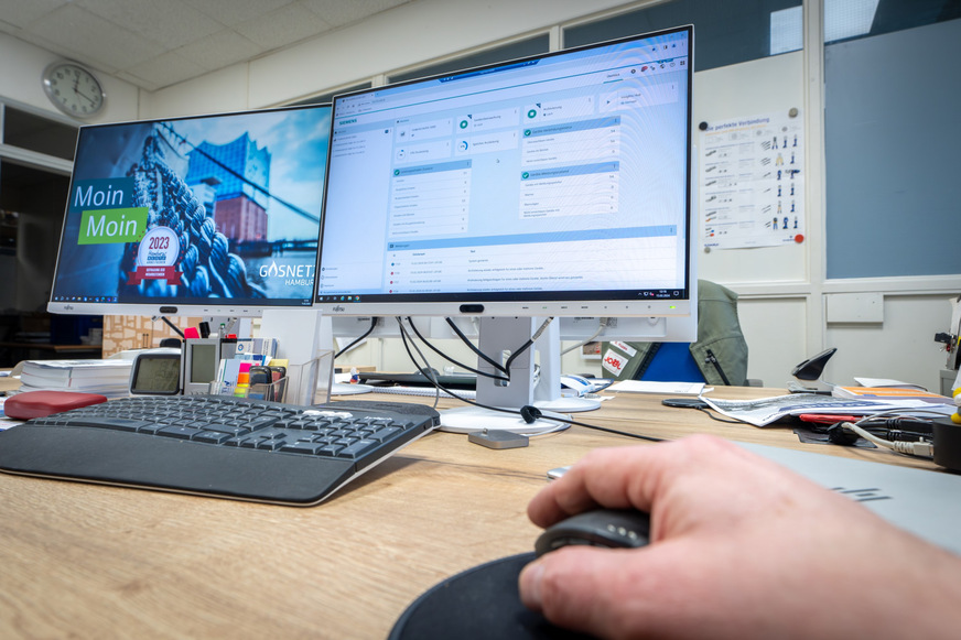 Bild 4 Die erfassten Daten werden per Modbus TCP an das bestehende Leitsystem von Gasnetz Hamburg übertragen.