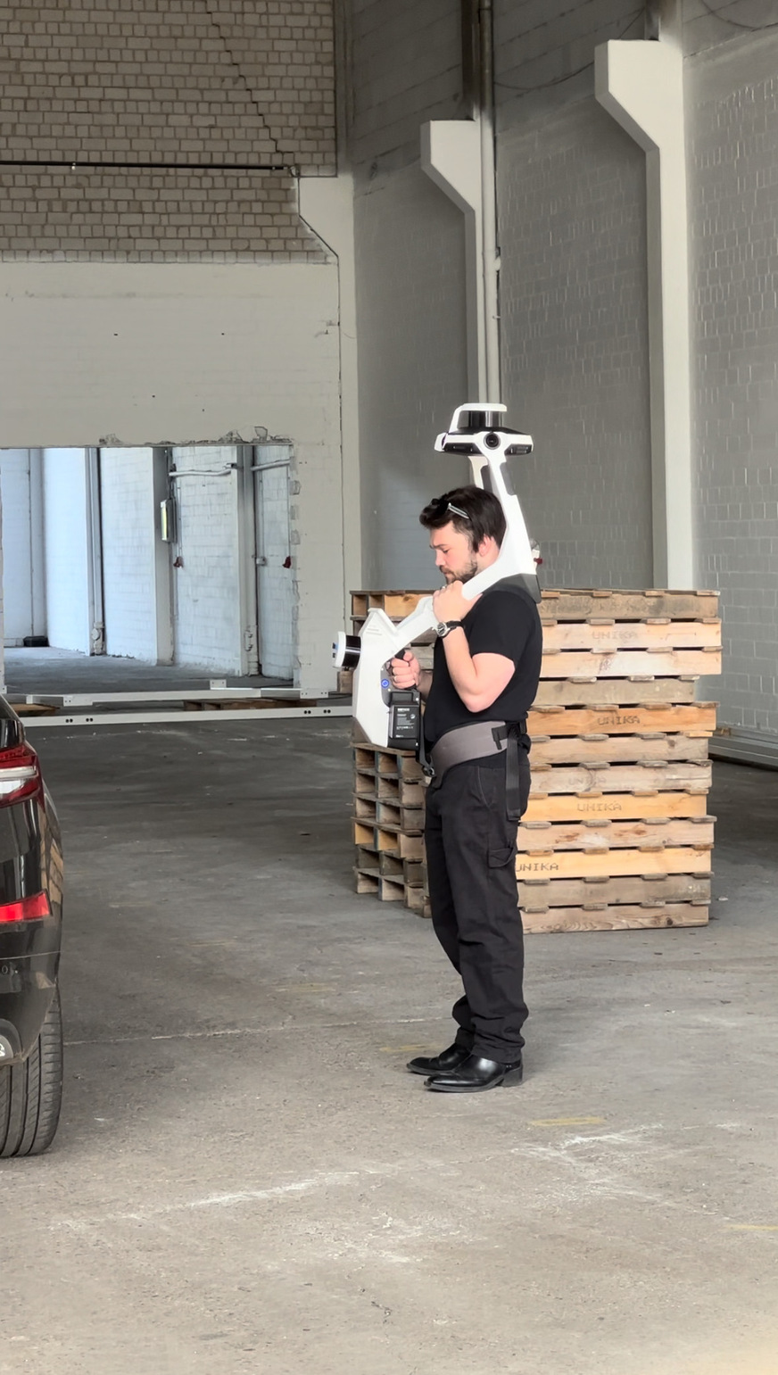 Zum Erfassen geschlossener Räume greift Scanscape auf tragbare 360°-Laserscanner zurück.