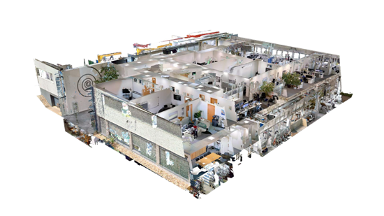 Die erfassten Daten aus der Realität werden zu einem originalgetreuen virtuellen Abbild des Gebäudes. &nbsp;