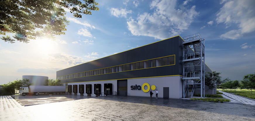 Mit 7800 m2 plus innenliegendem 800 m2 Bürokomplex wird der Neubau Ferdinand-Braun-Str. 5 größer, als das Sita Mutterhaus an der Ferdinand-Braun-Str. 1.